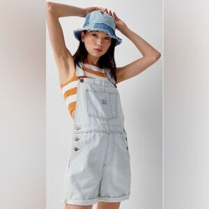 NWT- Levi Denim Short Overhauls - XL